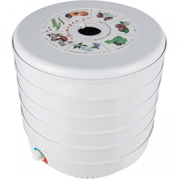 Сушилка для овощей и фруктов Ветерок-2 (6 поддонов, гофротара) + поддон для пастилы